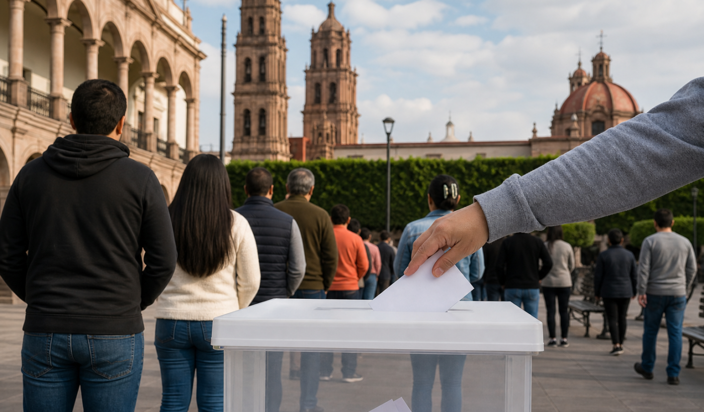 Participación ciudadana y urna electoral, imagen ilustrativa para análisis de San Luis Potosí rumbo a 2027