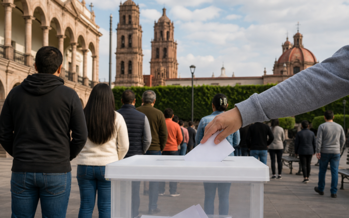 Participación ciudadana y urna electoral, imagen ilustrativa para análisis de San Luis Potosí rumbo a 2027